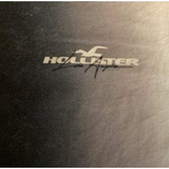 Hollister Gray Black Ombre Logo Graphic Tee XXL - Picture 3 of 8